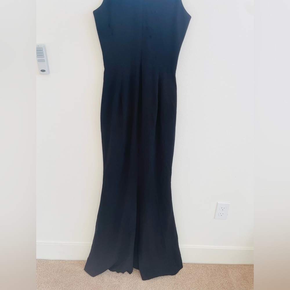 Dress the population Black Iris Slit Crepe Gown Small - Picture 14 of 15